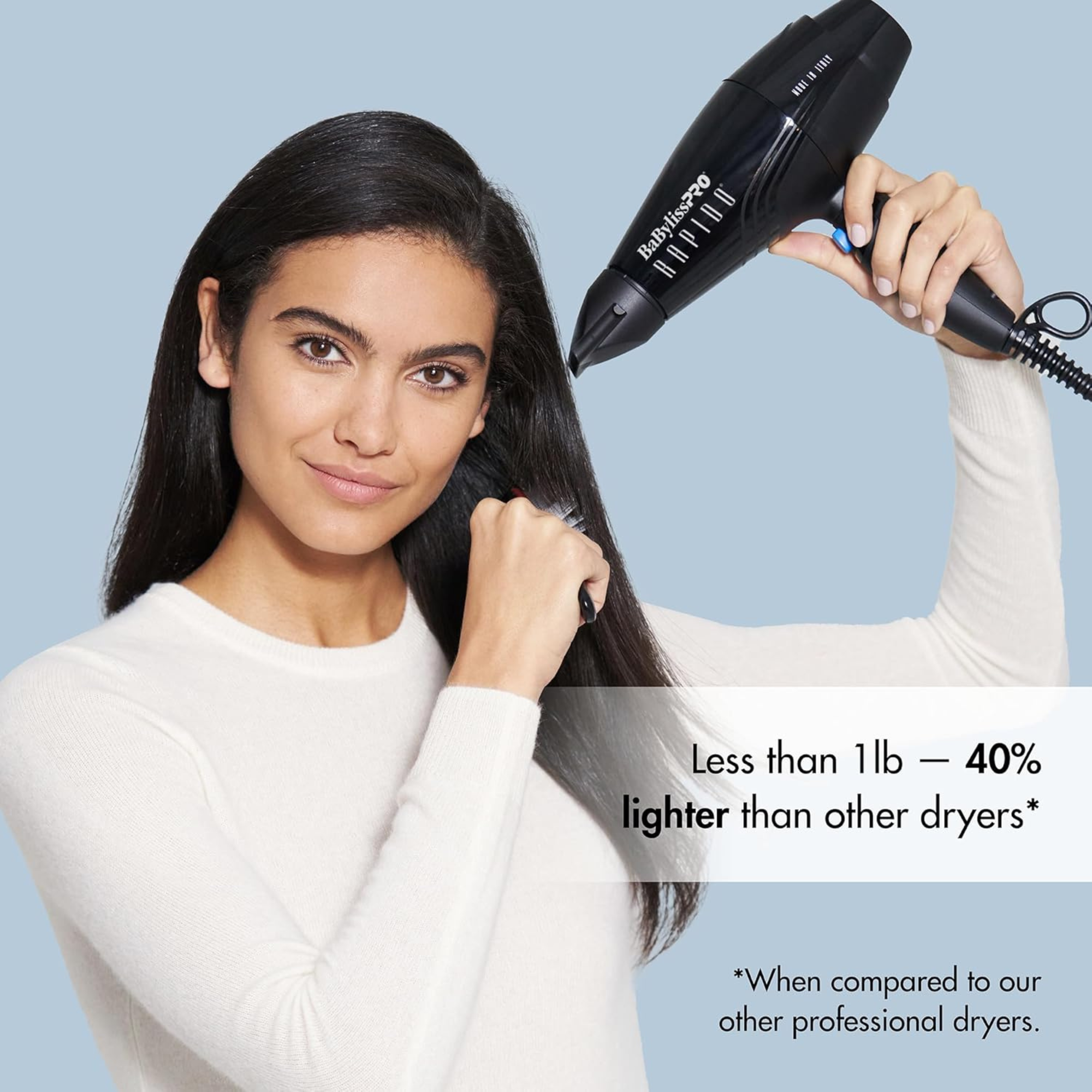 BaBylissPRO Rapido Hair Dryer - Italian Made | Lightweight