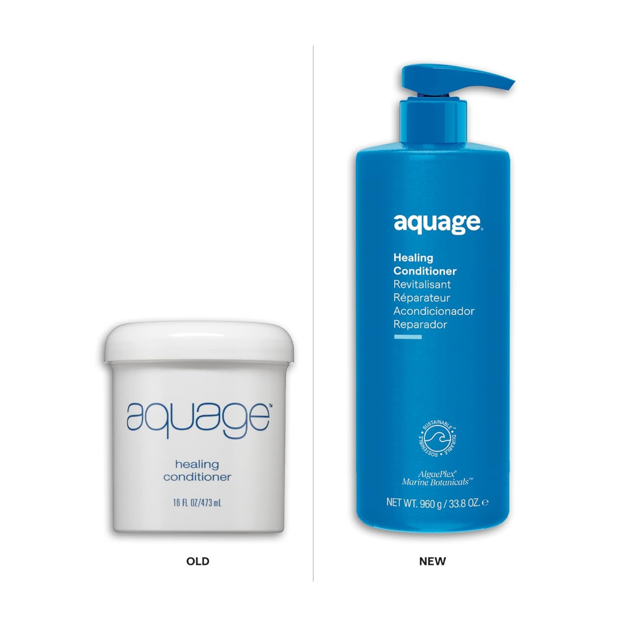 Aquage Healing Conditioner 33.8oz | Heal & Repair Hair | Salon Brands