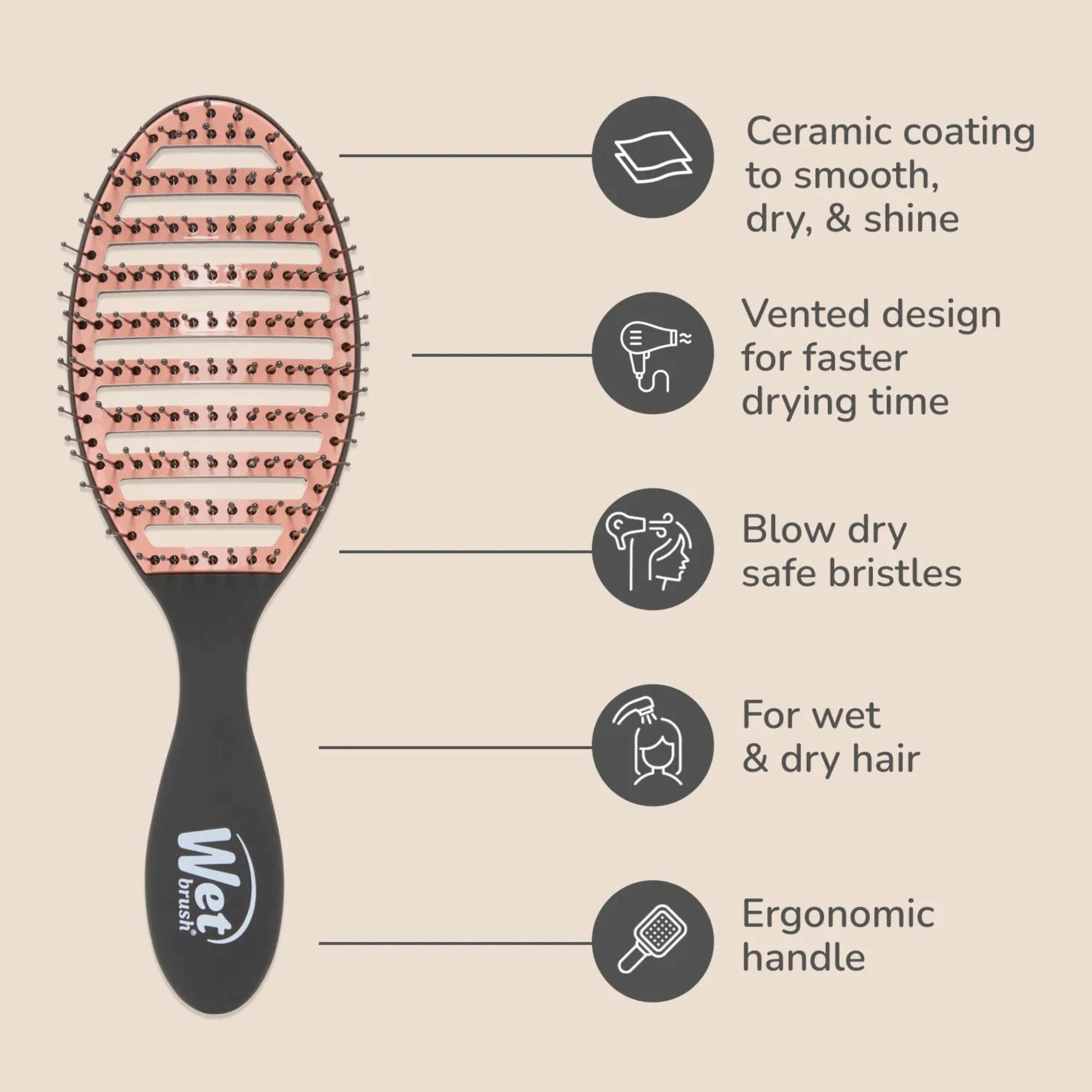 Wet Brush Ceramic Speed Dry Brush - Thumbnail 4