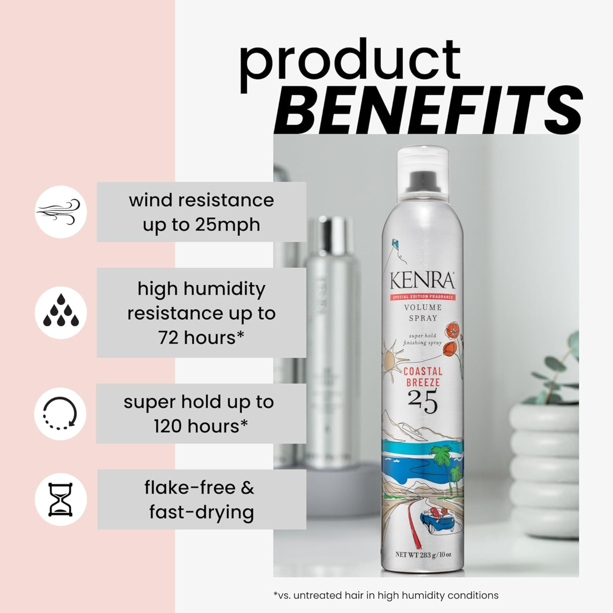 Kenra Classic Limited Edition Volume Spray 25, 10oz Coastal Breeze