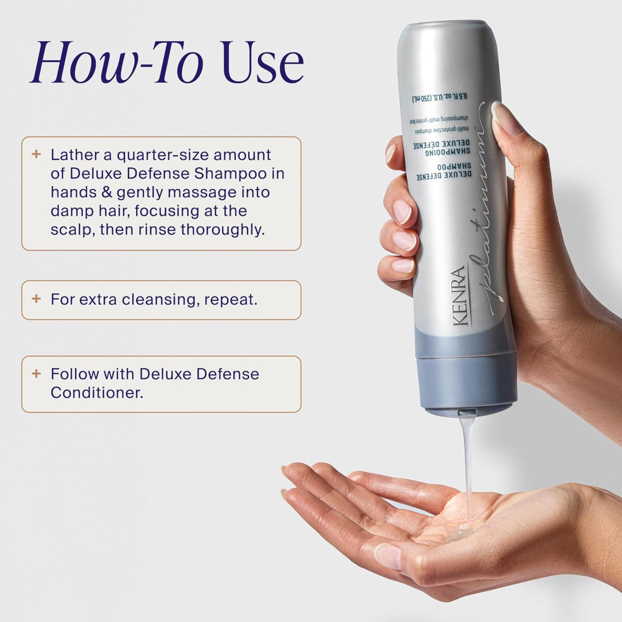 Kenra Platinum Deluxe Defense Shampoo 8.5 oz | Color Protection