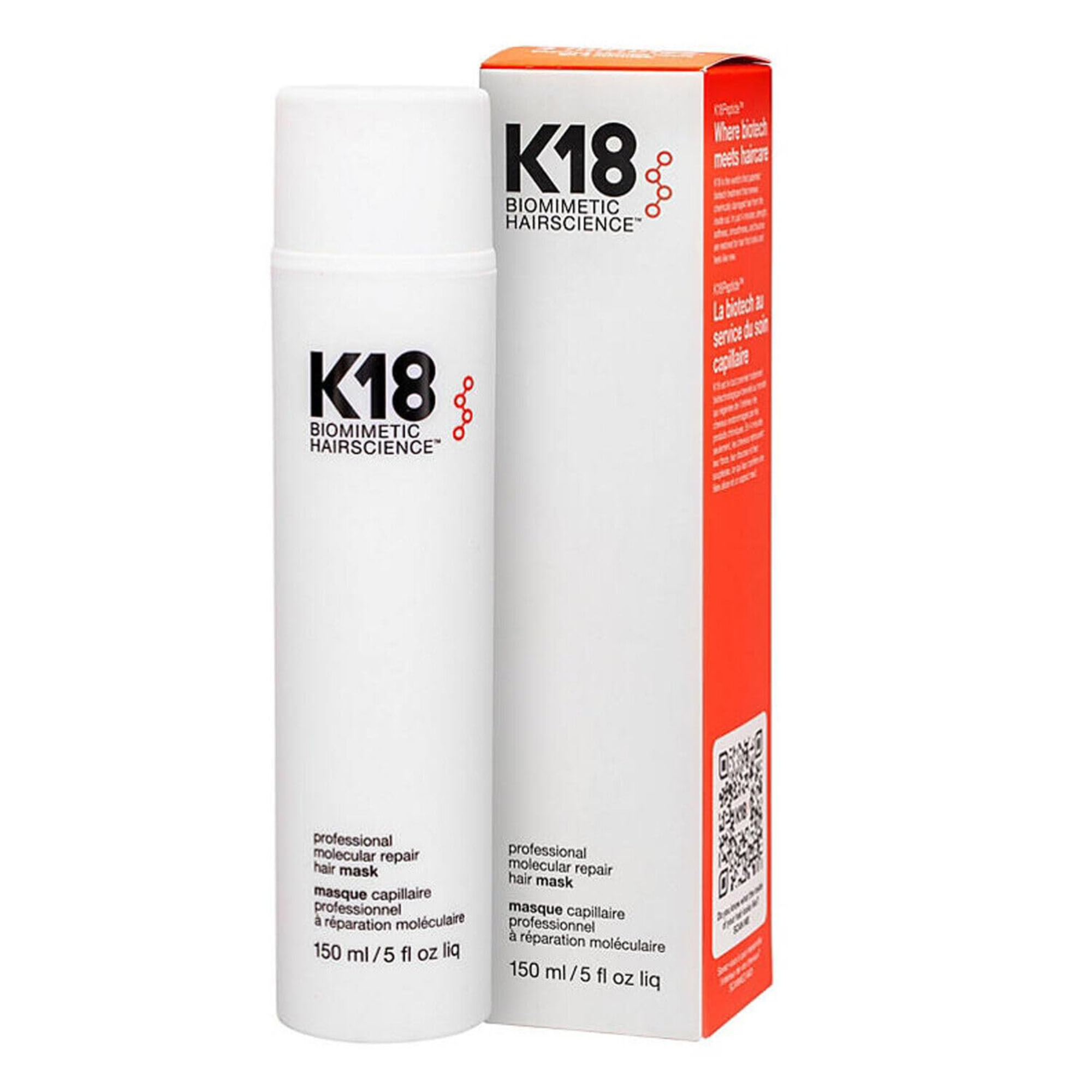 K18 Leave-In Molecular Repair Hair Mask 5 oz | Instantly Repairs