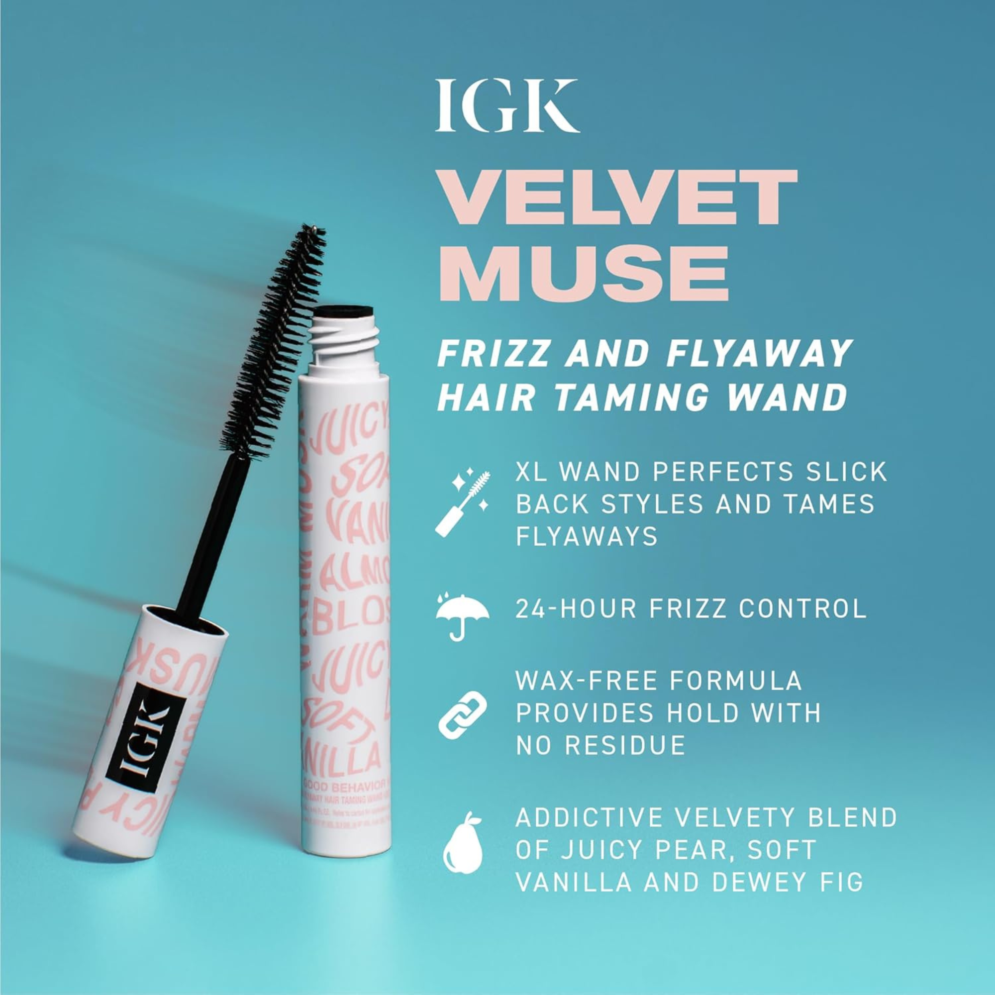 IGK Frizz & Flyaway Hair Taming Wand – Velvet Muse Limited Edition