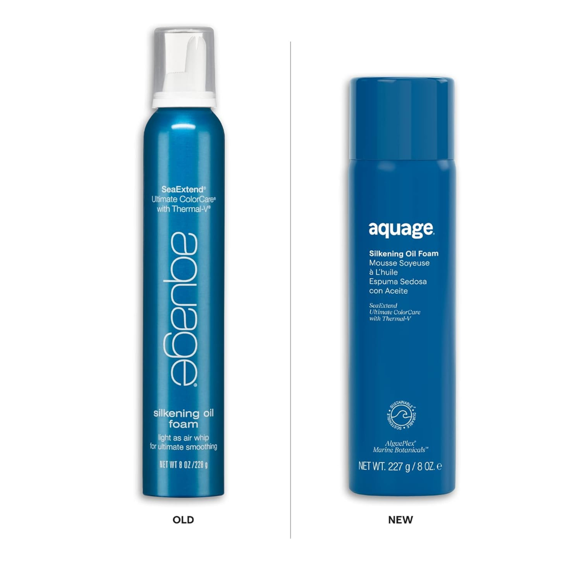 Aquage Silkening Oil Foam 8oz | Salon Brands