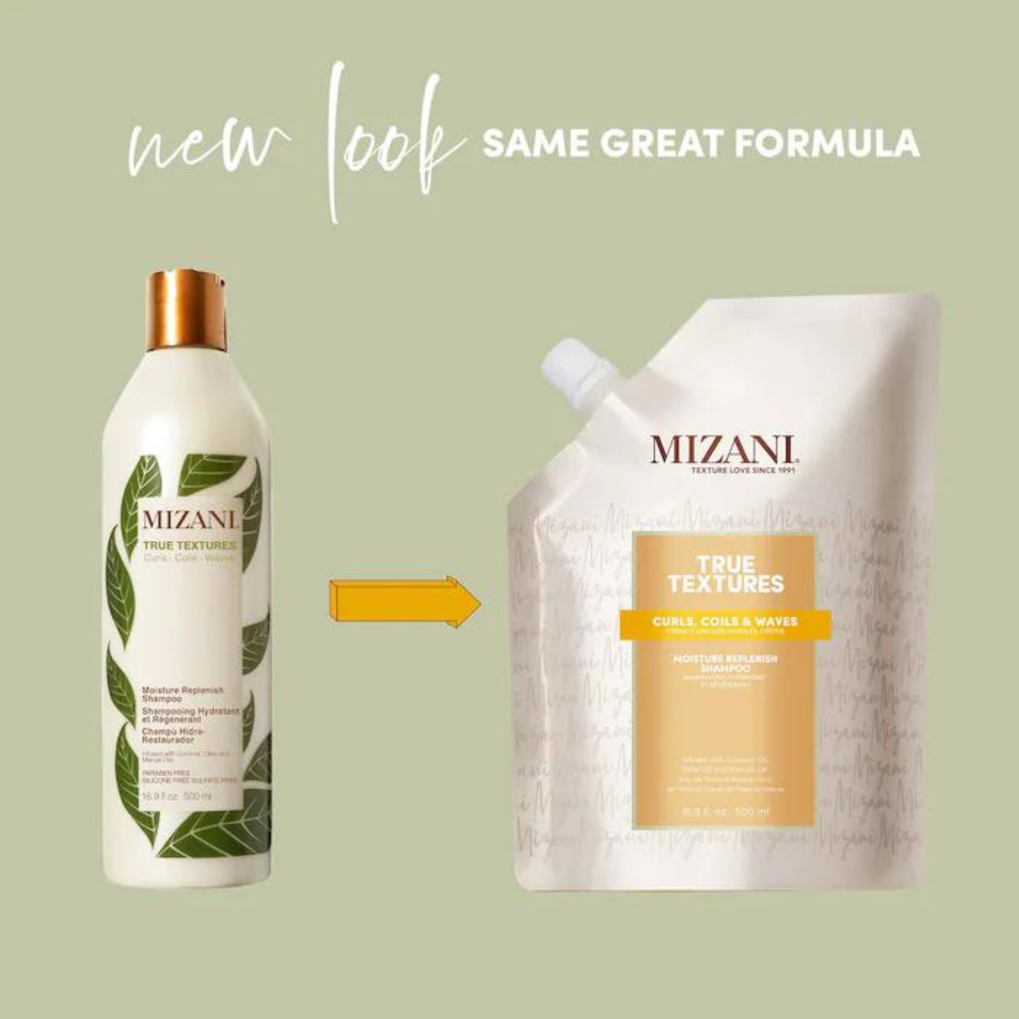 Mizani True Textures Moisture Replenish Shampoo 16.9oz | Salon Brands