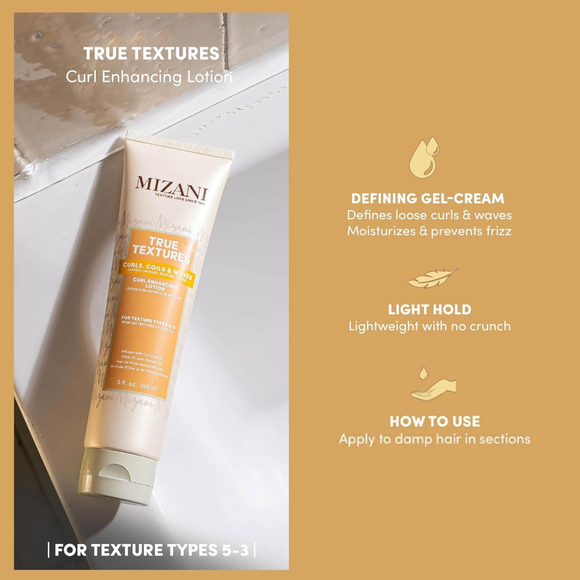 Mizani True Textures Curl Enhancing Lotion, 5 oz | Salon Brands