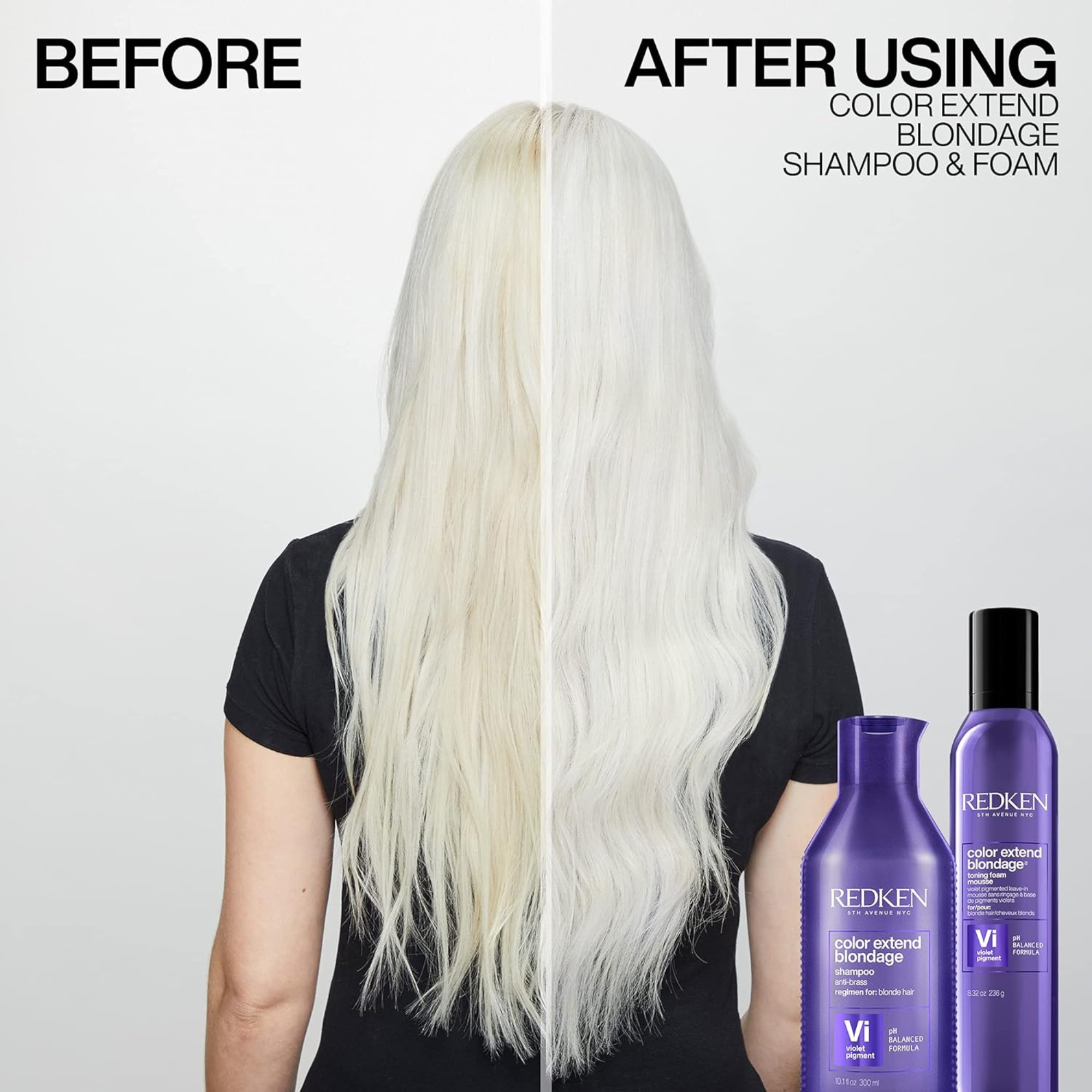 Redken Color Extend Blondage Toning Foam Mousse 8.32oz | Salon Brands