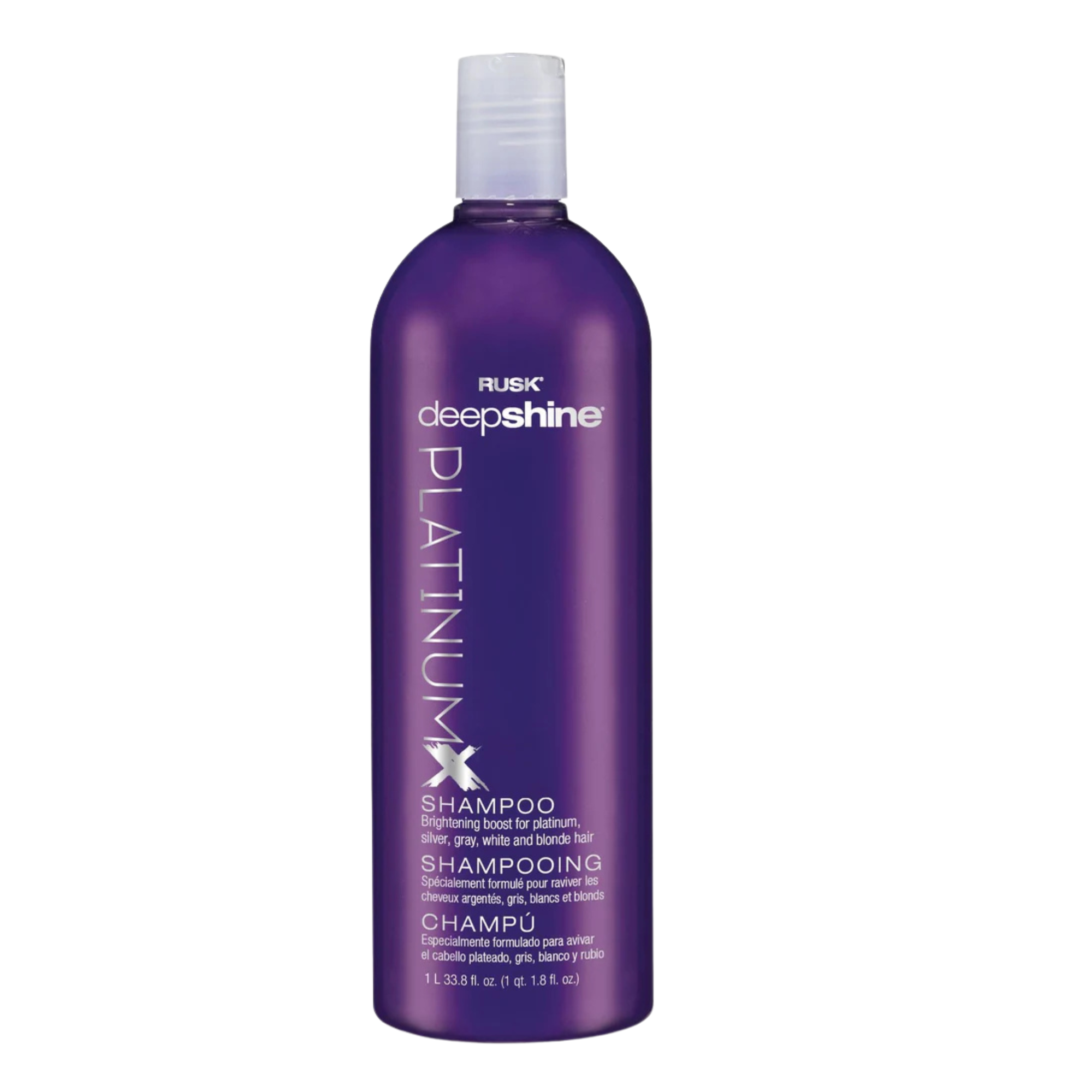 Rusk Deepshine Platinum X Shampoo 33.8oz | Salon Brands