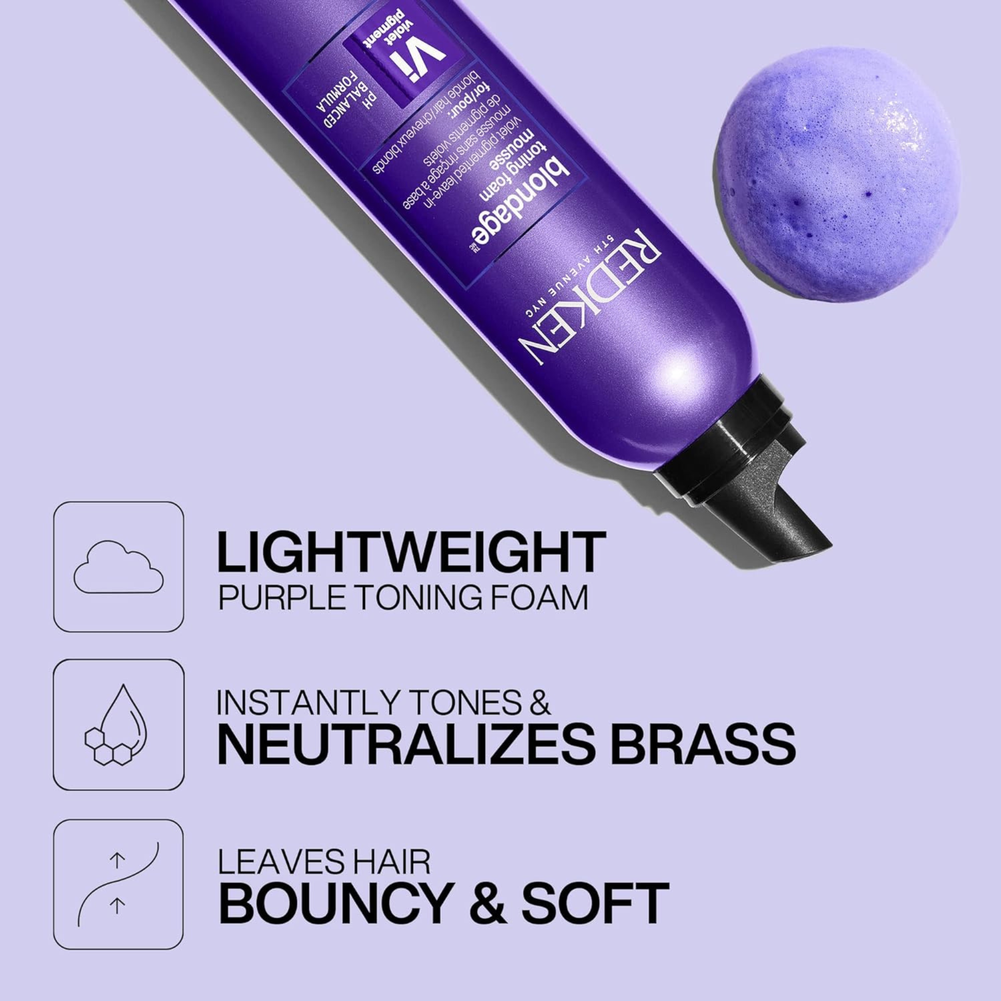 Redken Color Extend Blondage Toning Foam Mousse 8.32oz | Salon Brands