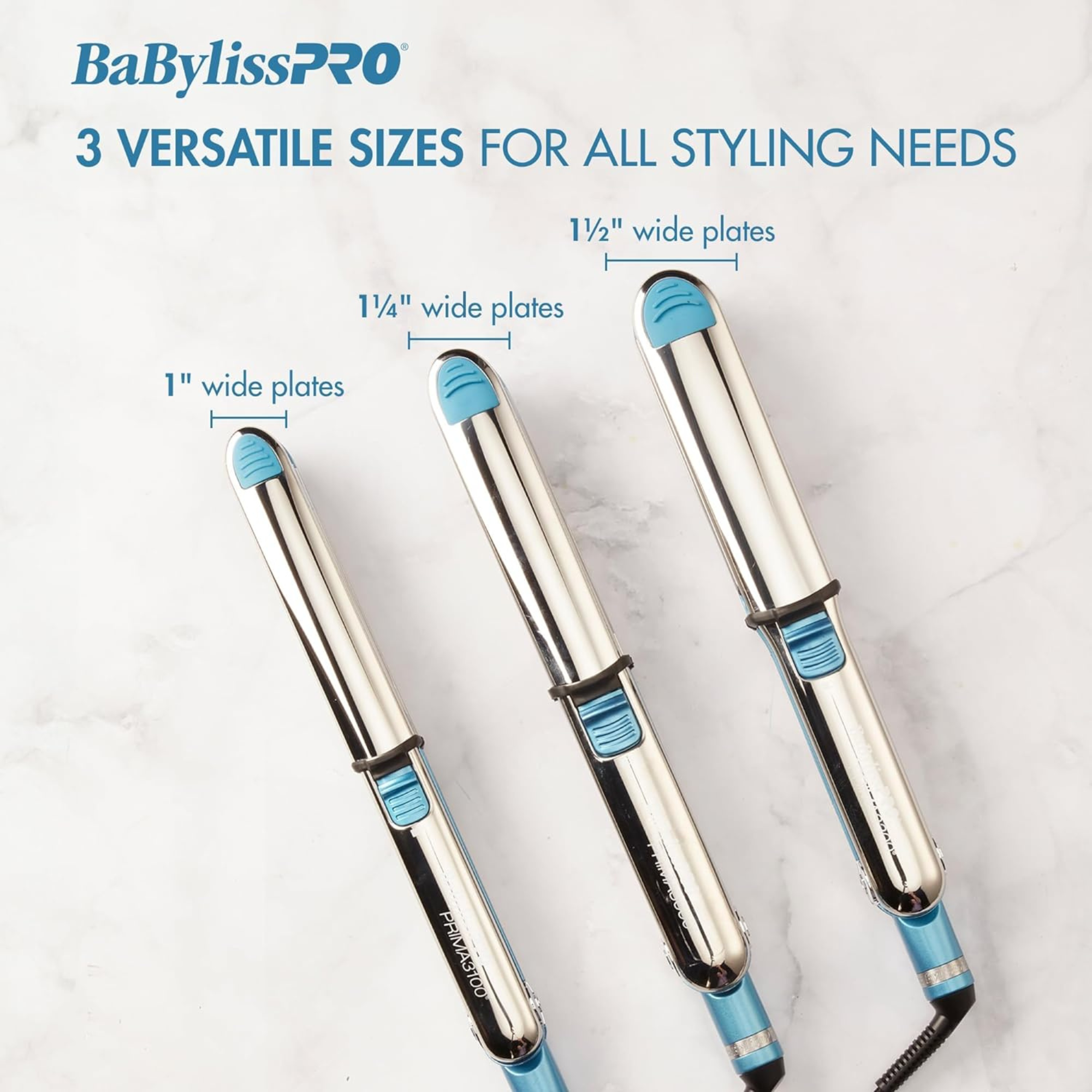 BaBylissPRO Nano Titanium 1 Prima 3100 Ionic Flat Iron