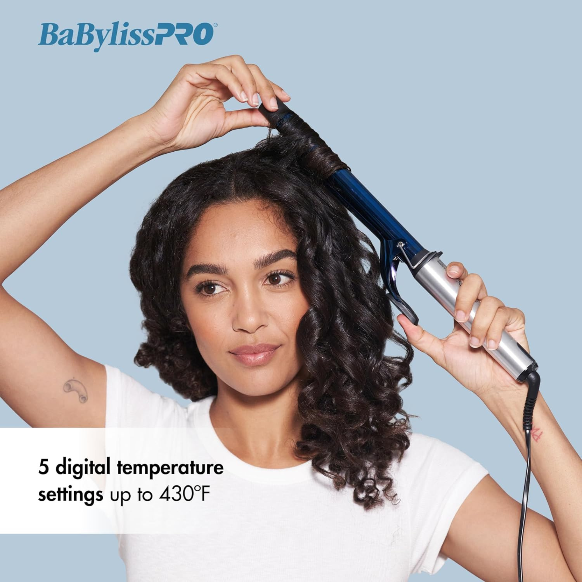 BaBylissPRO Nano Titanium Extended Barrel Curling Iron 1